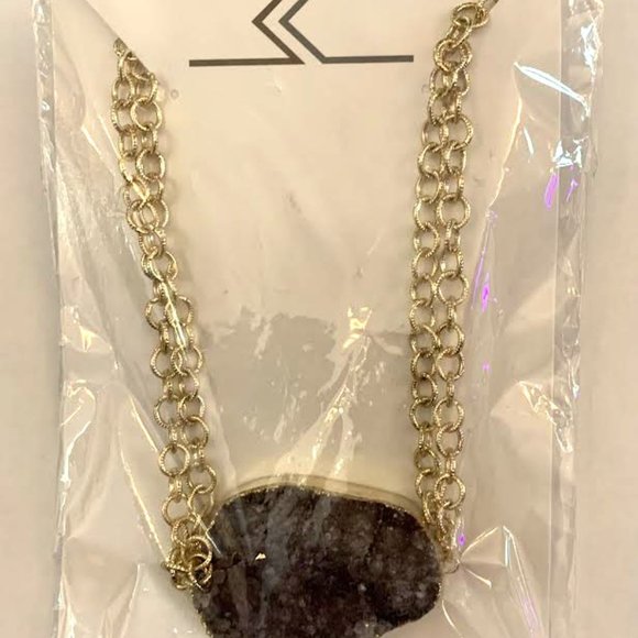 NEW Marrin Costello Purple Amethyst Druzy Pendant on 18" Chain - one-of-a-kind! - Picture 3 of 4